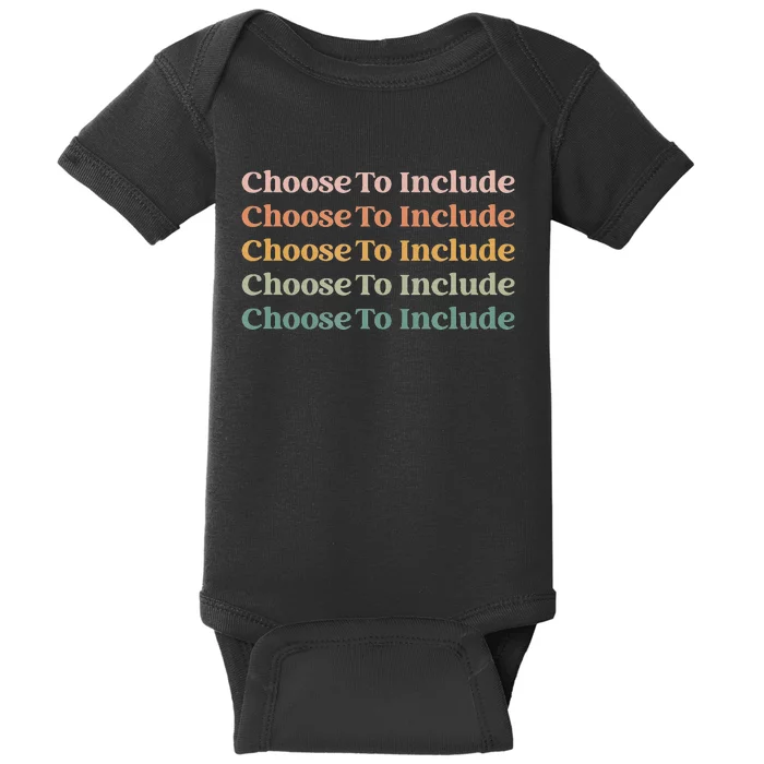 Choose To Include Special Education Teacher Autism Awareness Baby Bodysuit