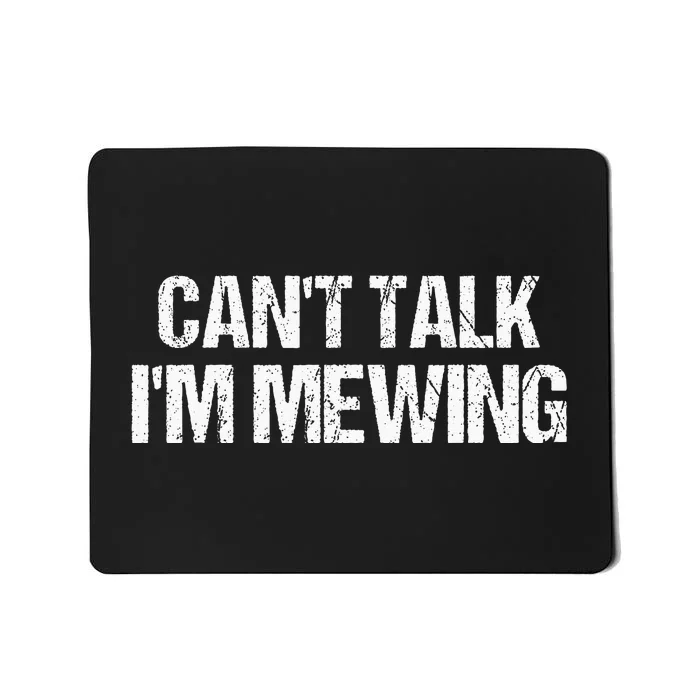 CanT Talk IM Mewing Funny Mousepad