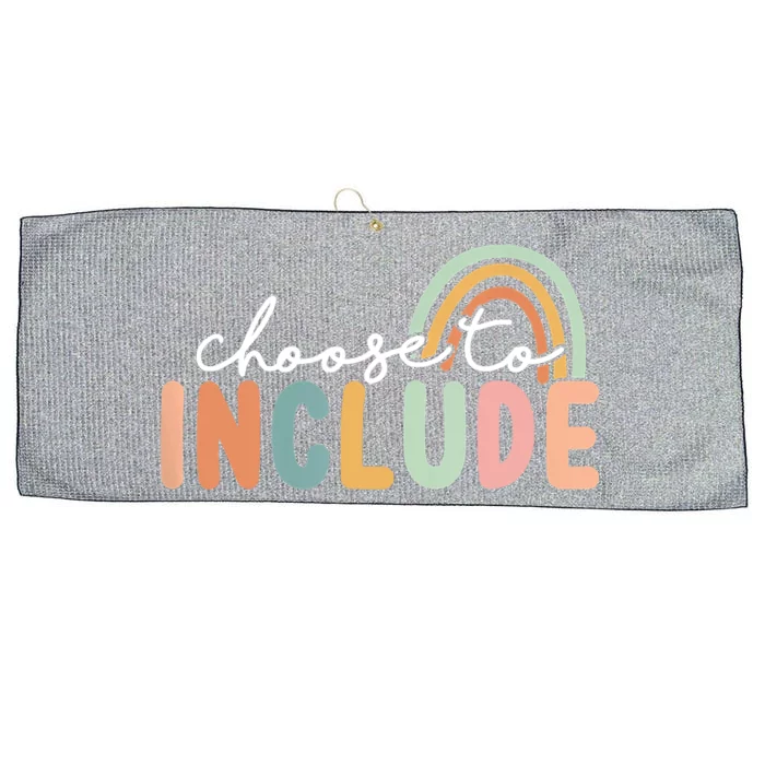 Choose To Include For Autism Teacher Special Education SPED Large Microfiber Waffle Golf Towel