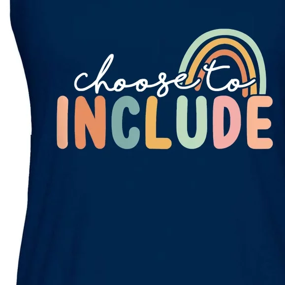 Choose To Include For Autism Teacher Special Education SPED Ladies Essential Flowy Tank