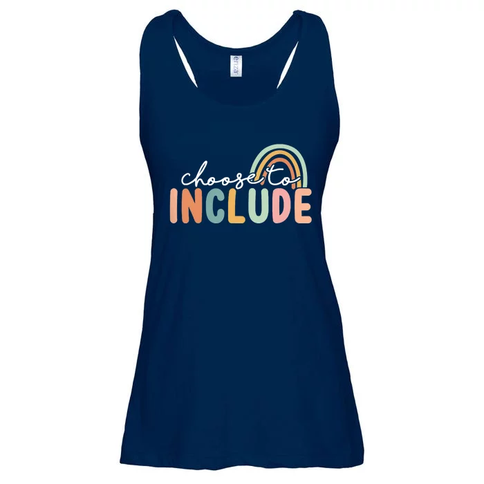 Choose To Include For Autism Teacher Special Education SPED Ladies Essential Flowy Tank