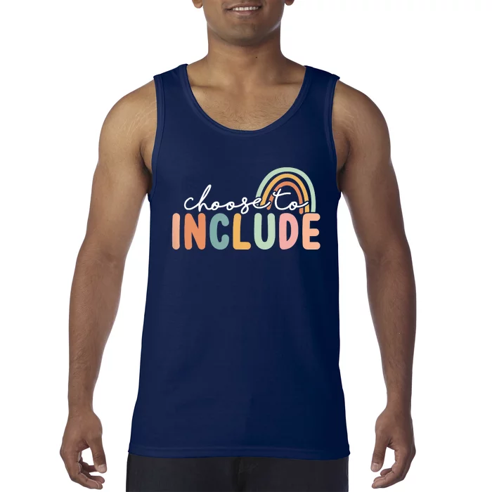 Choose To Include For Autism Teacher Special Education SPED Tank Top