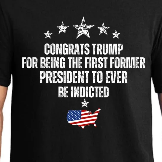 Congrats Trump Indicted, Funny Trump Indictment Pajama Set