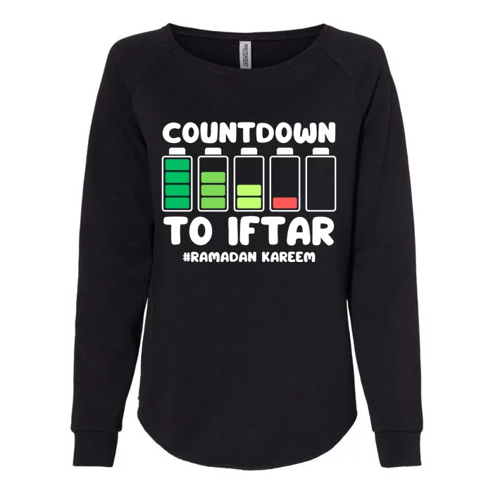 Countdown To Iftar Funny Ramadan Ramadan Mubarak Kareem Gift Womens California Wash Sweatshirt