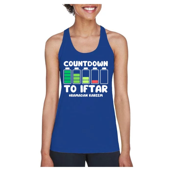 Countdown To Iftar Funny Ramadan Ramadan Mubarak Kareem Gift Women's Racerback Tank