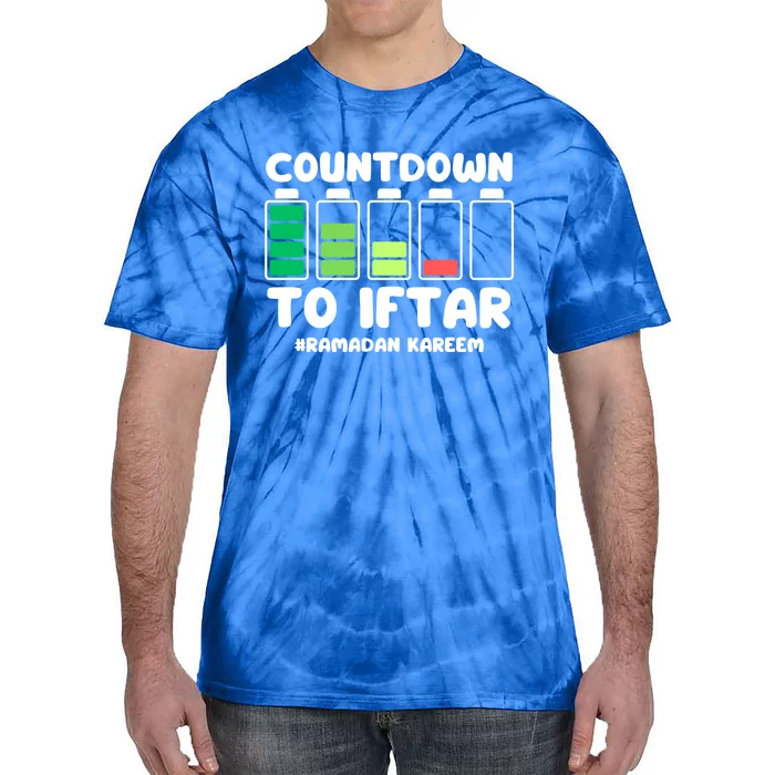 Countdown To Iftar Funny Ramadan Ramadan Mubarak Kareem Gift Tie-Dye T-Shirt