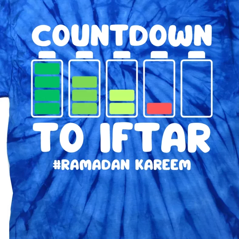 Countdown To Iftar Funny Ramadan Ramadan Mubarak Kareem Gift Tie-Dye T-Shirt