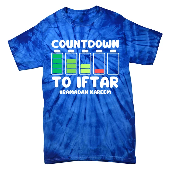 Countdown To Iftar Funny Ramadan Ramadan Mubarak Kareem Gift Tie-Dye T-Shirt