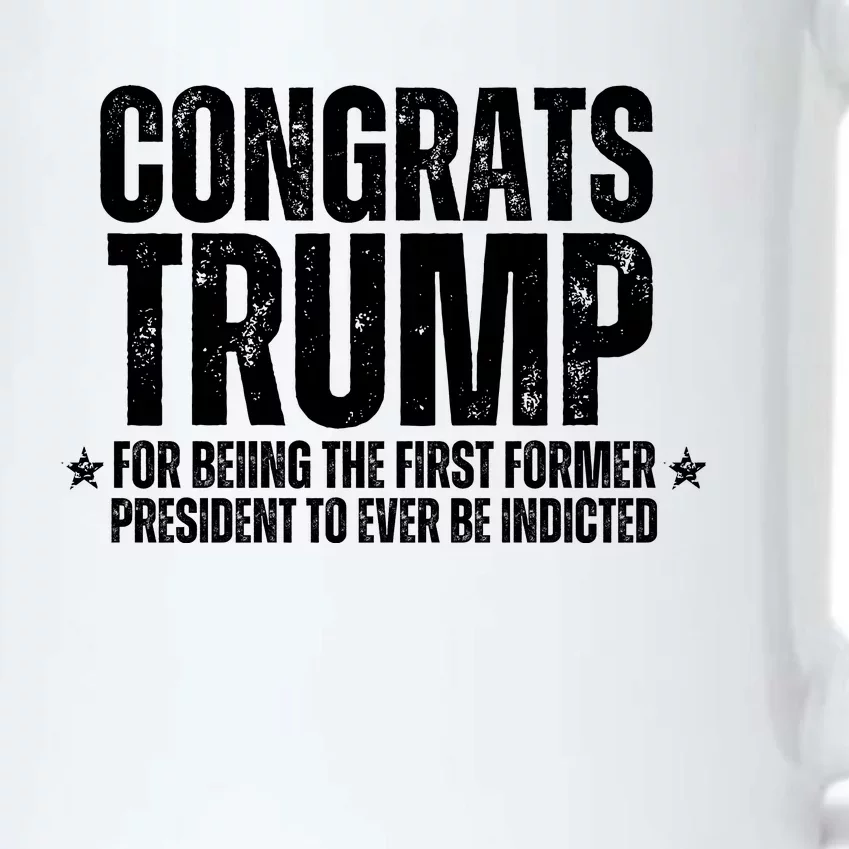 Congrats Trump Indicted, Funny Political Black Color Changing Mug