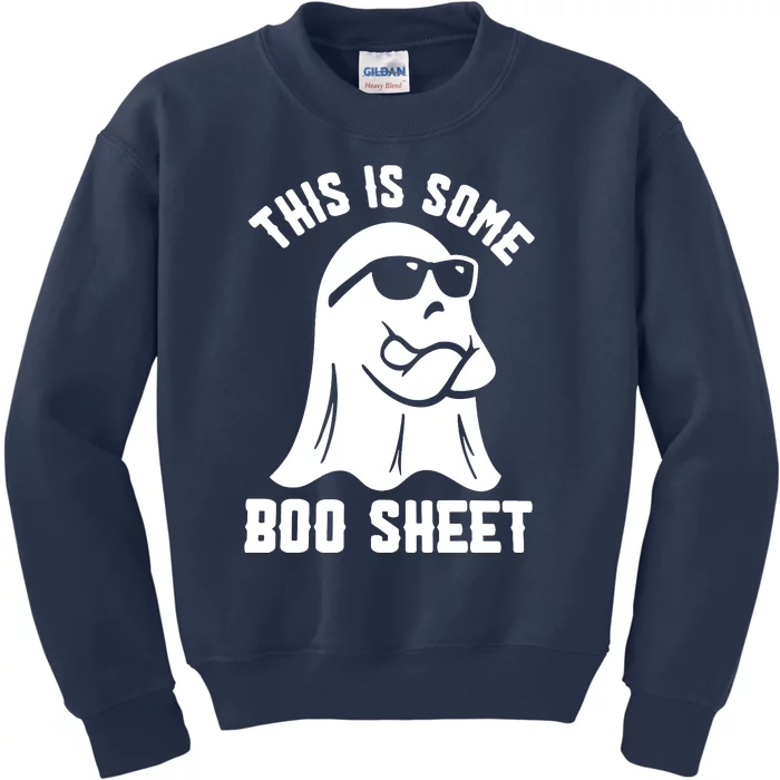 Cute This Is Some Boo Sheet Halloween Funny Ghost Gift Kids Sweatshirt