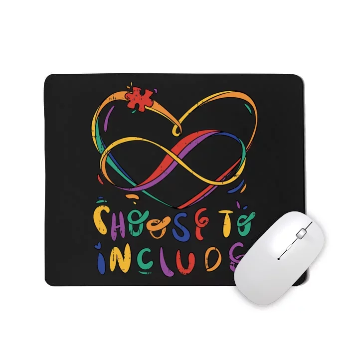 Choose To Include Autism Awareness Teacher Special Education Mousepad