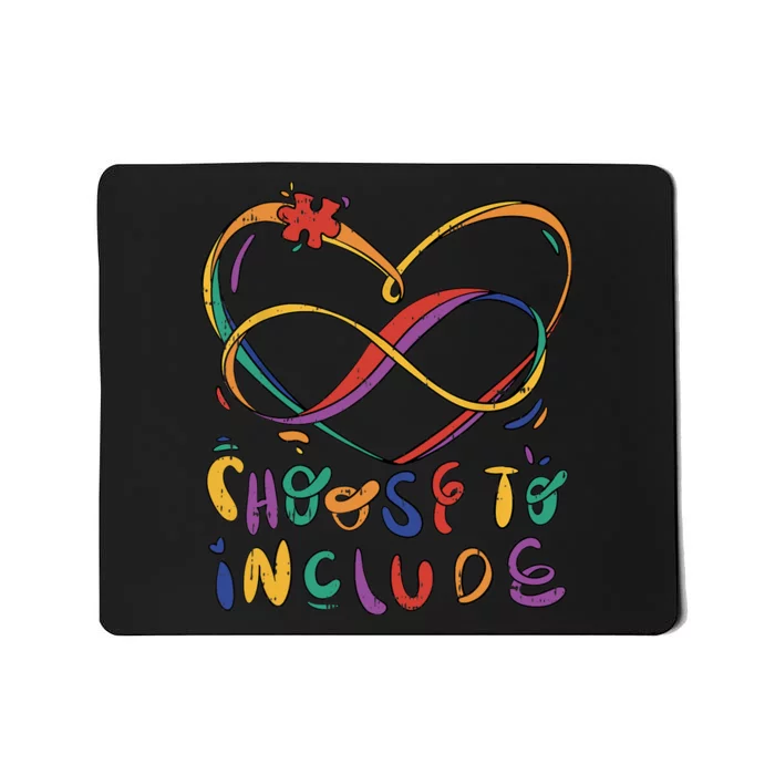 Choose To Include Autism Awareness Teacher Special Education Mousepad