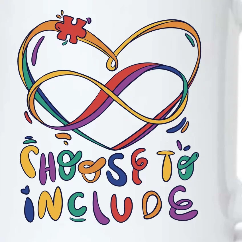 Choose To Include Autism Awareness Black Color Changing Mug