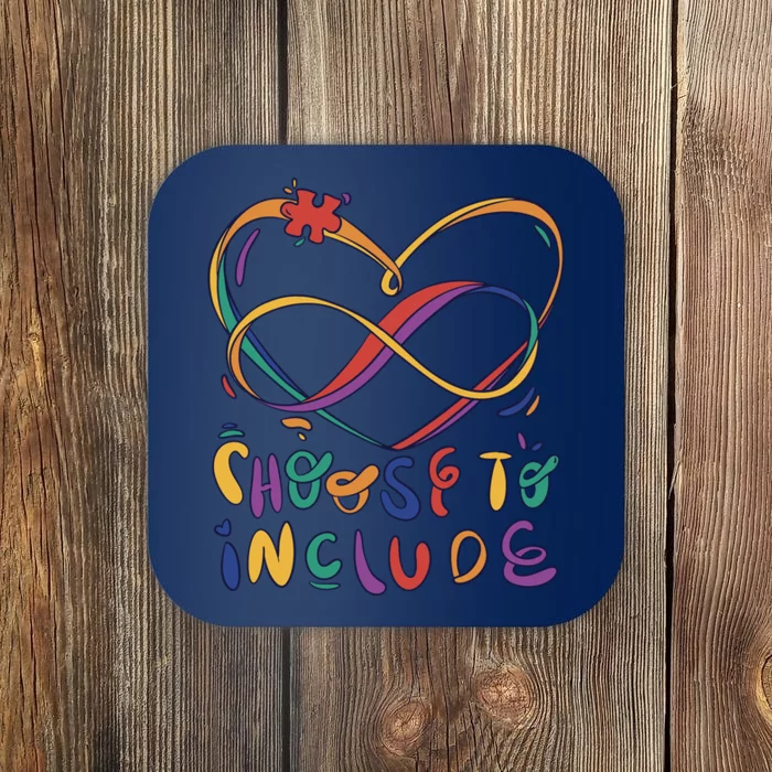 Choose To Include Autism Awareness Coaster