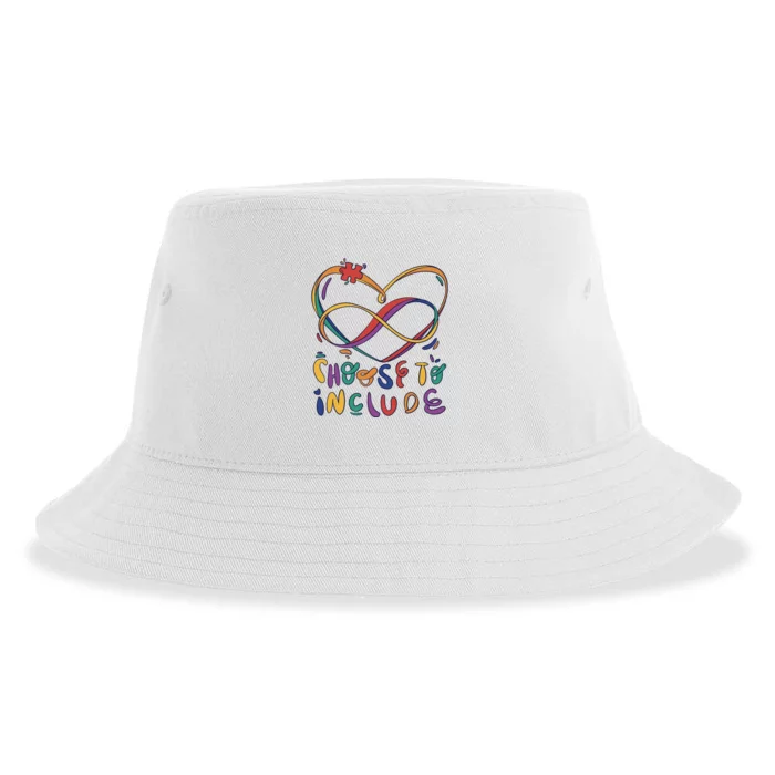 Choose To Include Autism Awareness Sustainable Bucket Hat