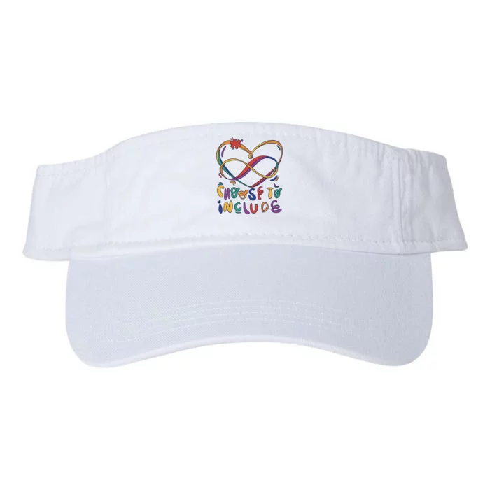 Choose To Include Autism Awareness Valucap Bio-Washed Visor