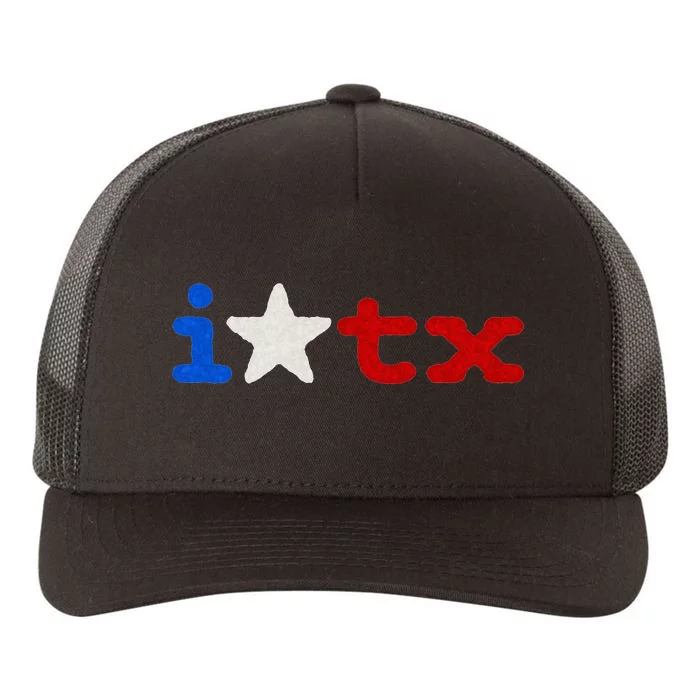 Cute Texas  I love Texas Real Proud Texan Yupoong Adult 5-Panel Trucker Hat