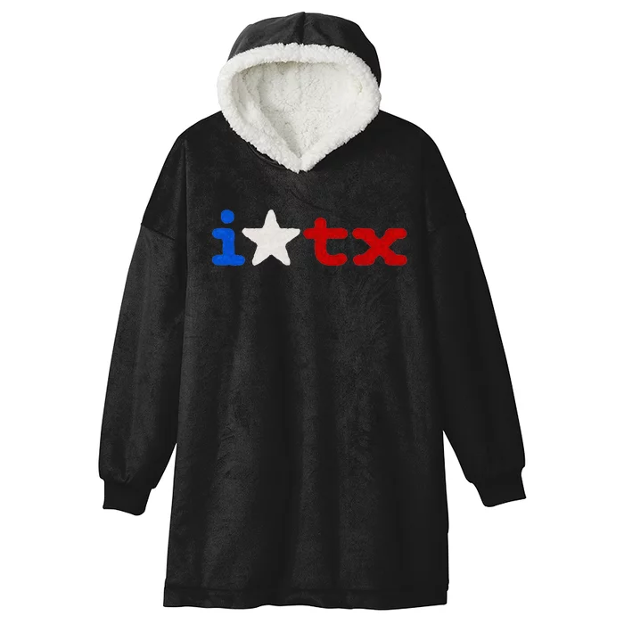 Cute Texas  I love Texas Real Proud Texan Hooded Wearable Blanket