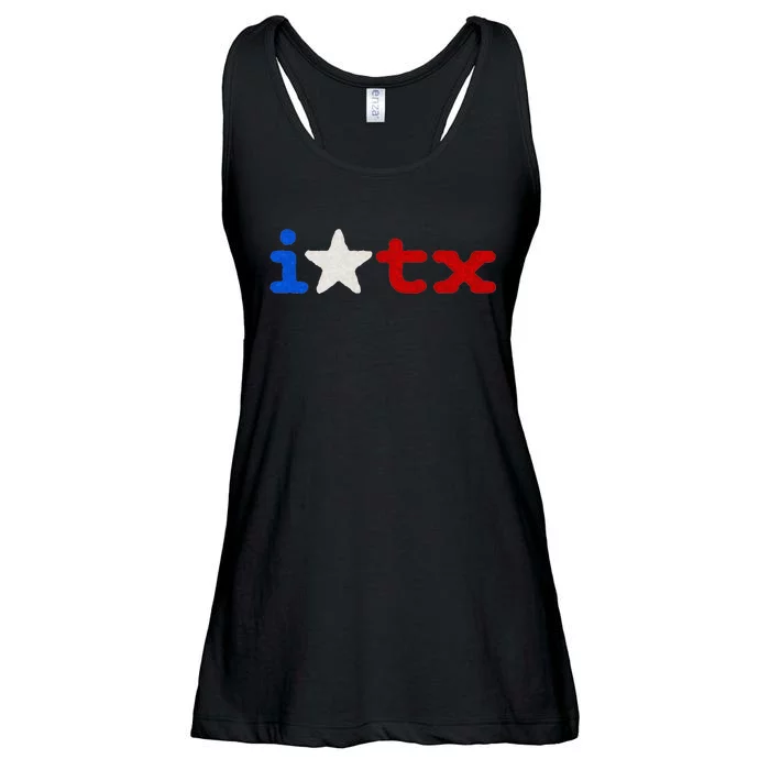 Cute Texas  I love Texas Real Proud Texan Ladies Essential Flowy Tank