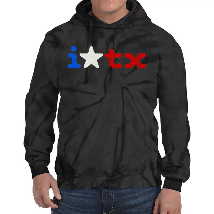 Cute Texas  I love Texas Real Proud Texan Tie Dye Hoodie