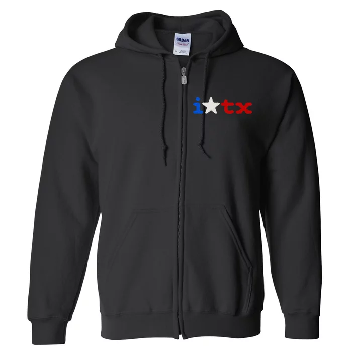 Cute Texas  I love Texas Real Proud Texan Full Zip Hoodie