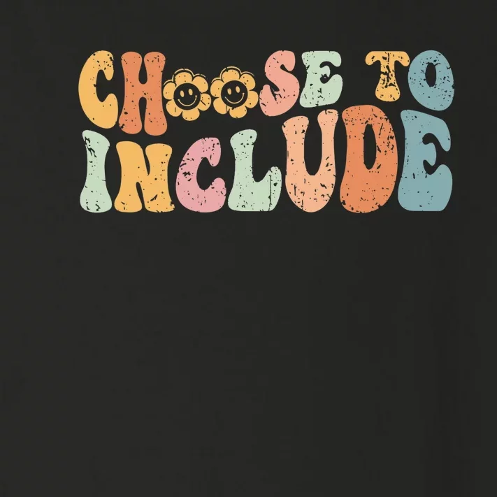 Choose To Include For Autism Teacher Special Education SPED Toddler Long Sleeve Shirt