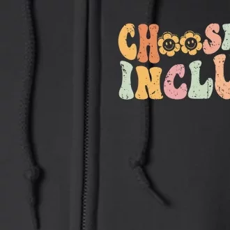 Choose To Include For Autism Teacher Special Education SPED Full Zip Hoodie