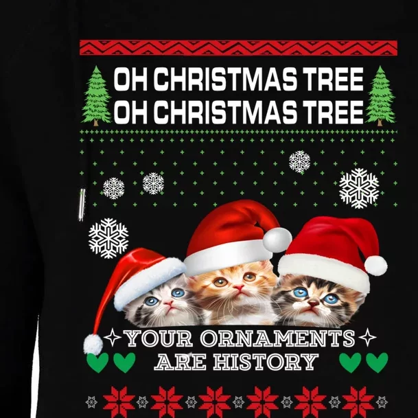 Christmas Trees ItS The Most Wonderful Time Of The Year Womens Funnel Neck Pullover Hood