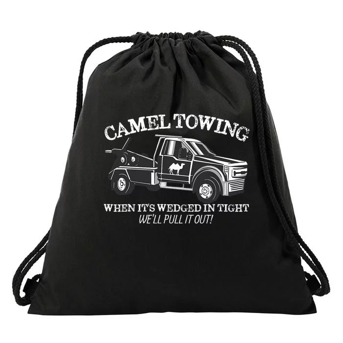 Camel Towing Inappropriate Humor Humor Camel Towing Drawstring Bag