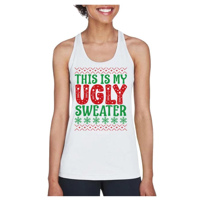 Cool This Is My Ugly Christmas Sweater Women's Racerback Tank