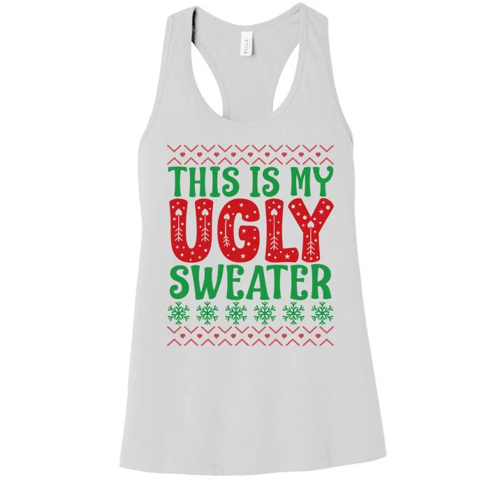 Cool This Is My Ugly Christmas Sweater Women's Racerback Tank