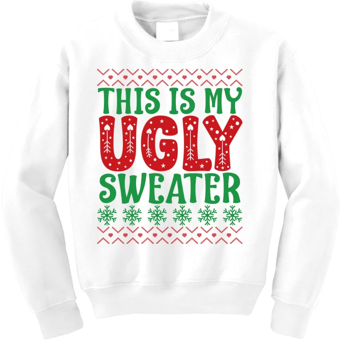 Cool This Is My Ugly Christmas Sweater Kids Sweatshirt