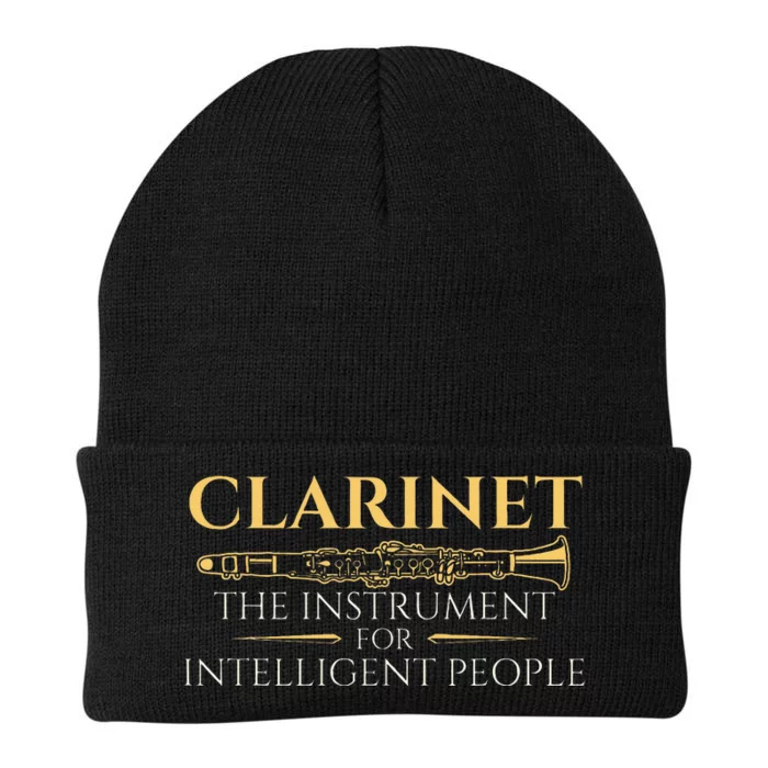 Clarinet The Instrument For Intelligent People  Clarinetist Knit Cap Winter Beanie