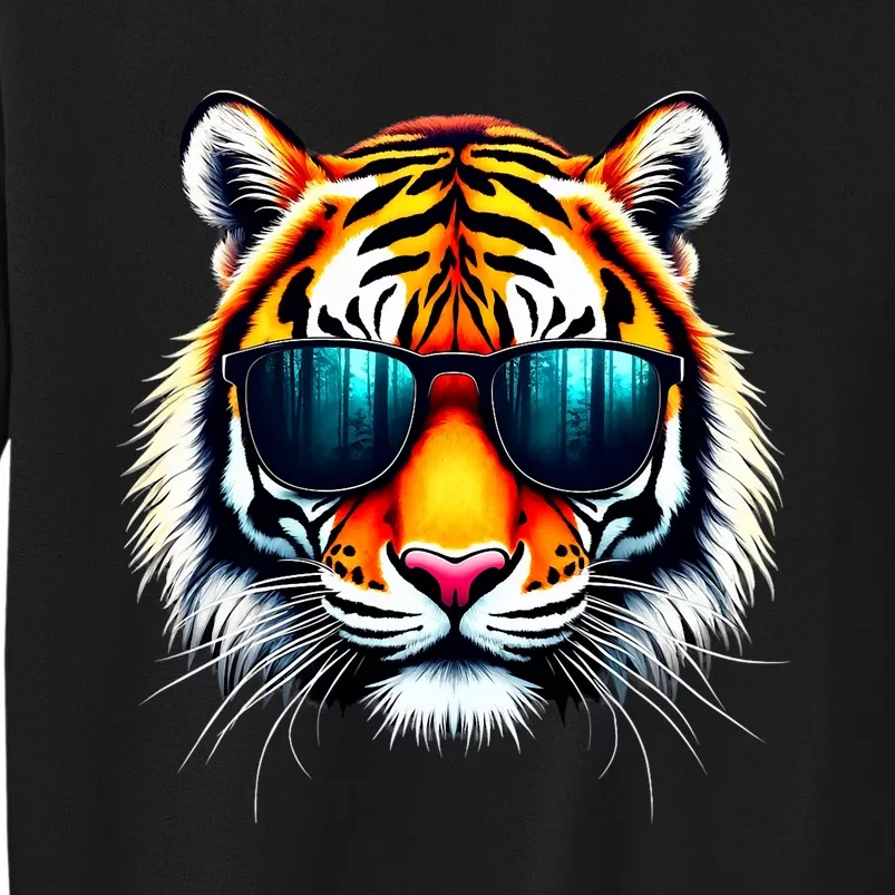 Cool Tiger In Sunglasses Graphic Tigers Sweatshirt