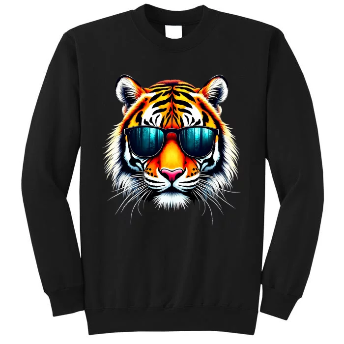 Cool Tiger In Sunglasses Graphic Tigers Sweatshirt