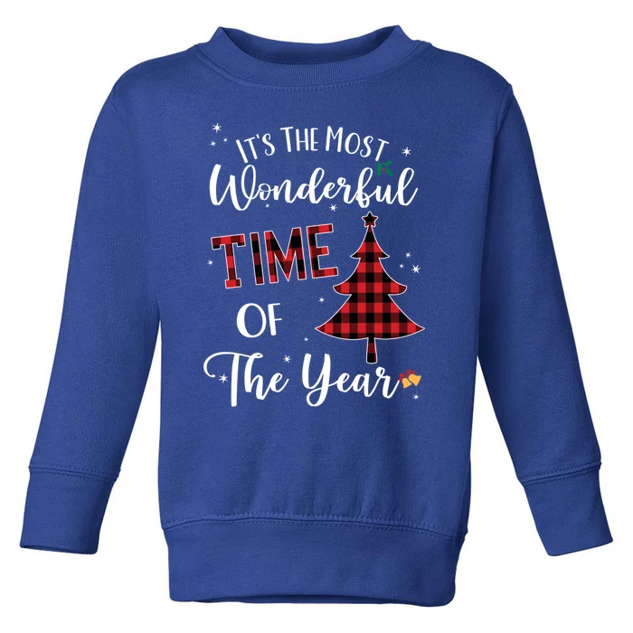 Christmas Trees ItS The Most Wonderful Time Of The Year Gift Toddler Sweatshirt