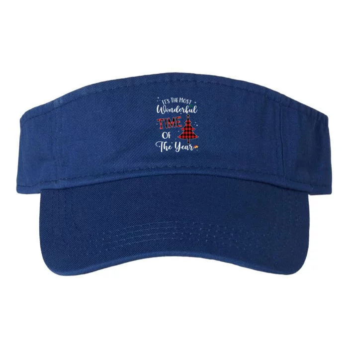 Christmas Trees ItS The Most Wonderful Time Of The Year Gift Valucap Bio-Washed Visor