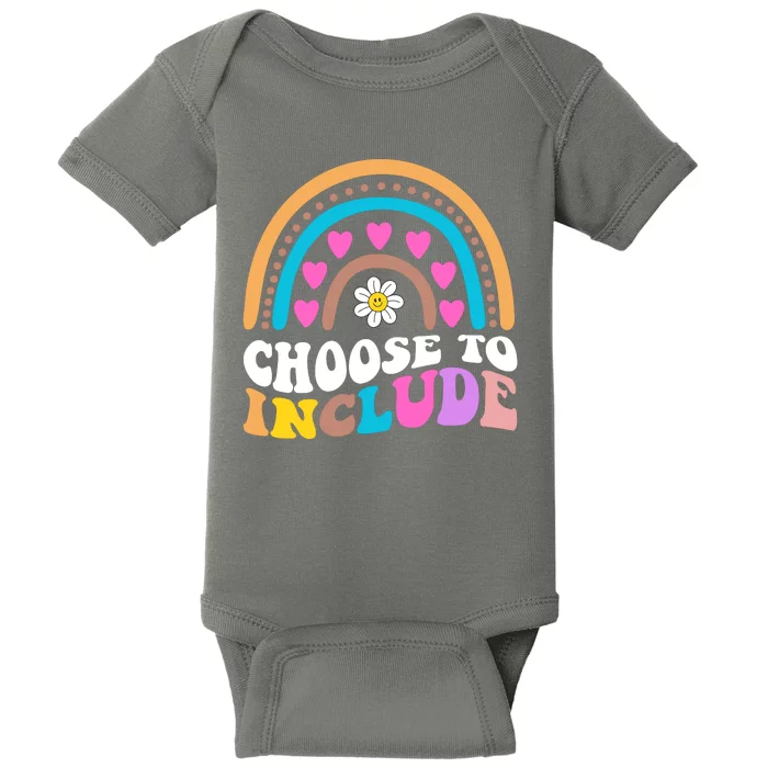 Choose To Include Colorful Rainbow Baby Bodysuit