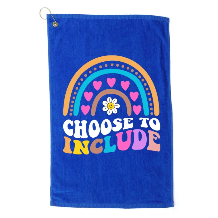 Choose To Include Colorful Rainbow Platinum Collection Golf Towel