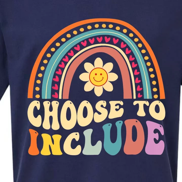 Choose To Include For Autism Teacher Special Education SPED Sueded Cloud Jersey T-Shirt