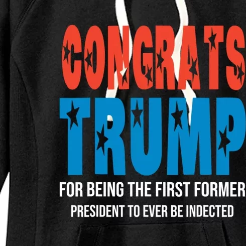 Congrats Trump Indicted Women's Fleece Hoodie