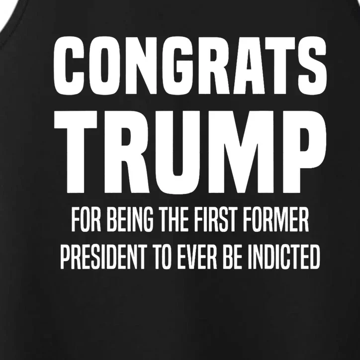 Congrats Trump Indicted Performance Tank