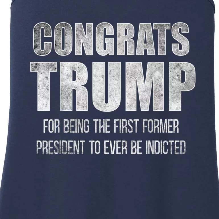 Congrats Trump Indicted Ladies Essential Tank