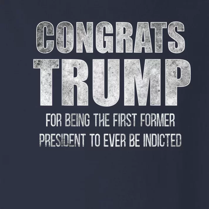 Congrats Trump Indicted Toddler Long Sleeve Shirt