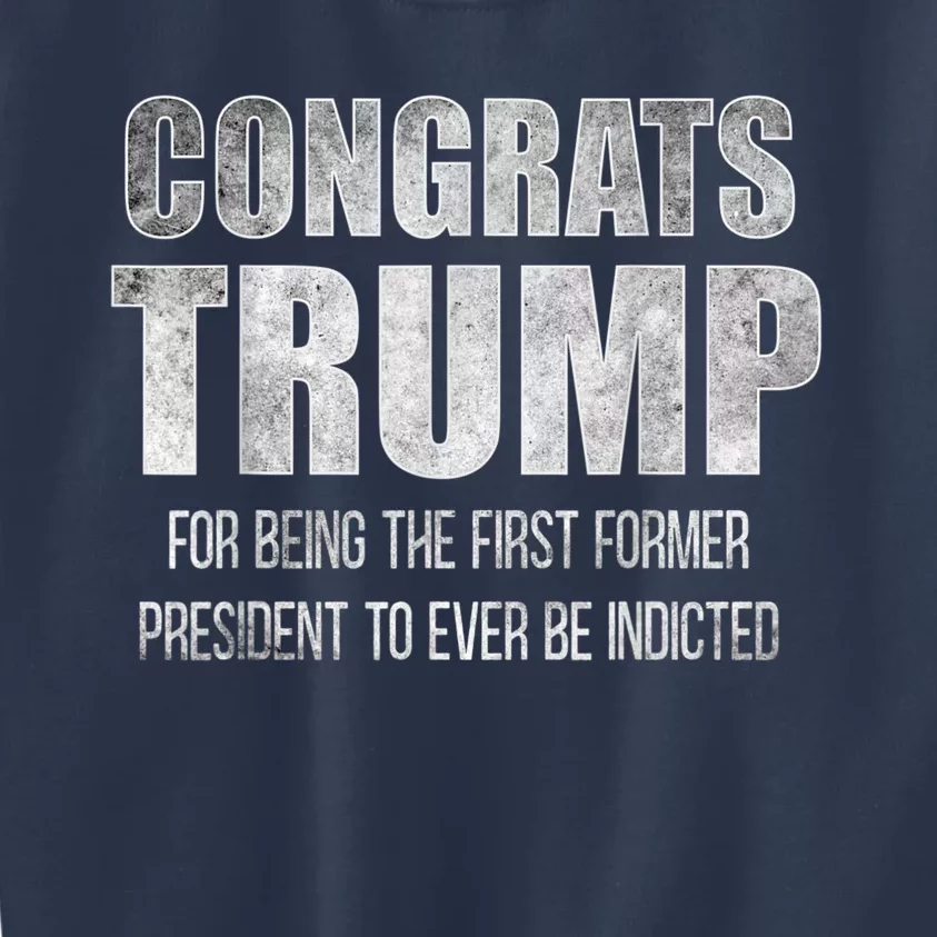 Congrats Trump Indicted Kids Sweatshirt