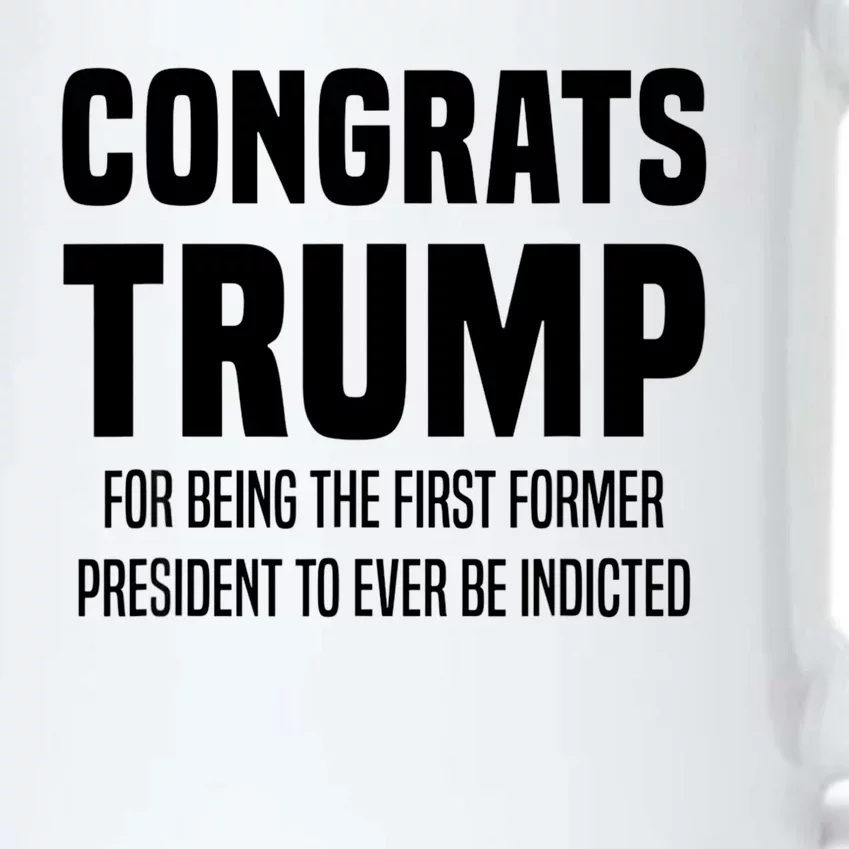 Congrats Trump Indicted Black Color Changing Mug