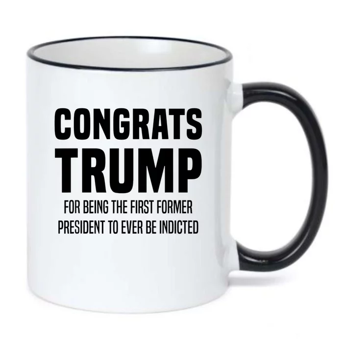 Congrats Trump Indicted Black Color Changing Mug