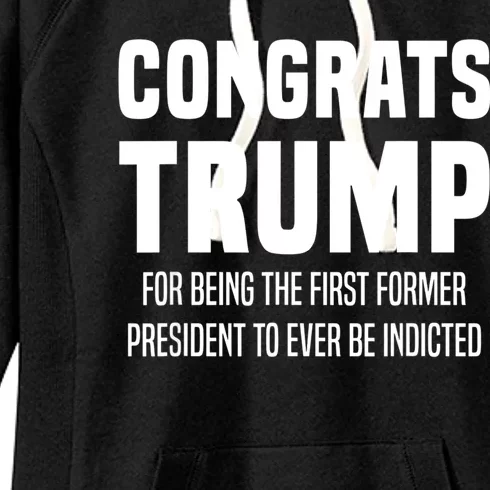 Congrats Trump Indicted Women's Fleece Hoodie