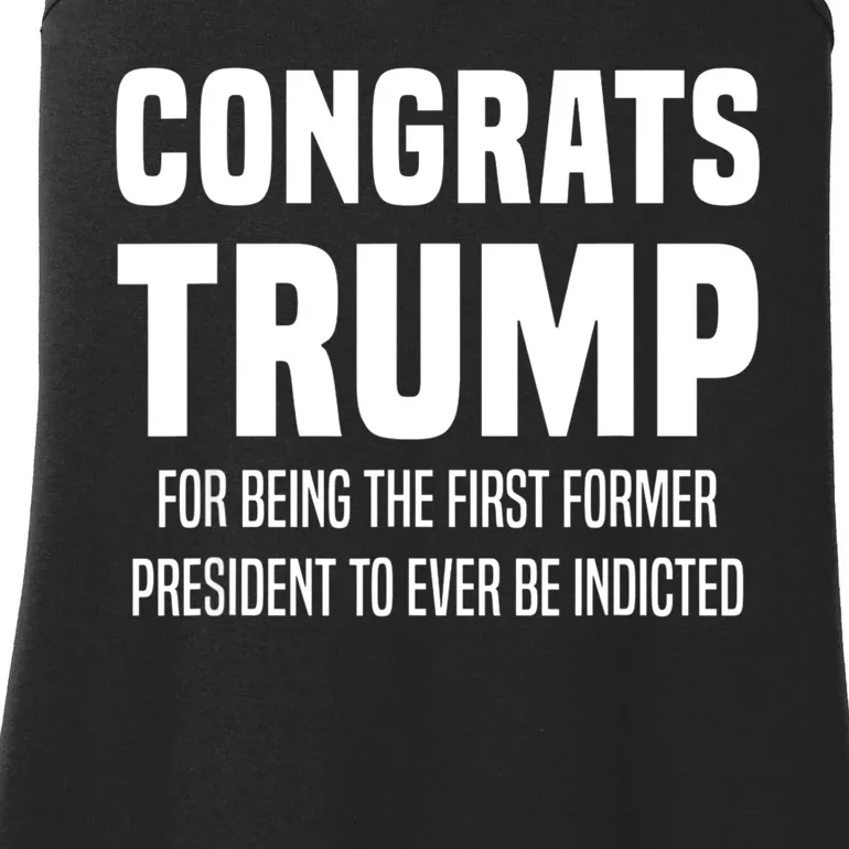 Congrats Trump Indicted Ladies Essential Tank