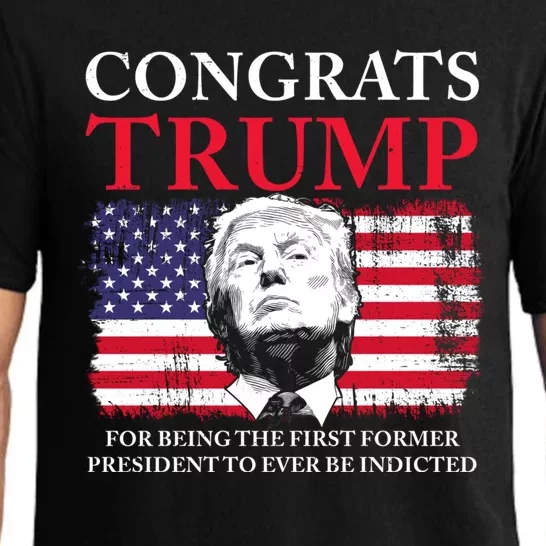 Congrats Trump Indicted Funny Trump Indictment Pajama Set